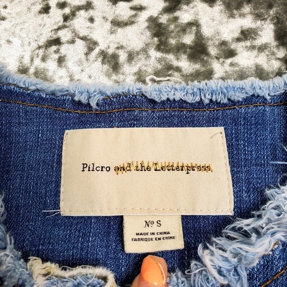 Anthropologie Pilcro Flounce Denim Jacket - Picture 8 of 11